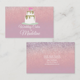 Glitterfolie Hochzeitstorte Tier Bäckerei Baker Bu Visitenkarte