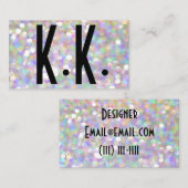 Glittergeschäftskarte Visitenkarte (Vorne/Hinten)