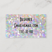 Glittergeschäftskarte Visitenkarte (Rückseite)