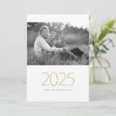 Glitterie 2025 feiertagskarte (Stehend Vorderseite)