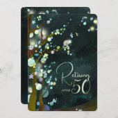 Glitterie Abend Rentirement Celebration Einladung (Vorne/Hinten)