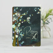 Glitterie Abend Rentirement Celebration Einladung (Stehend Vorderseite)