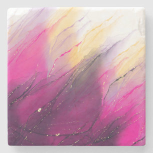 Glitterie Alcohol Ink Tumbler Design Steinuntersetzer