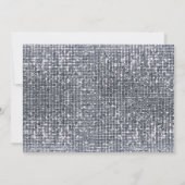 Glitterie Black/Silver Glamour Brautparty Einladung (Rückseite)