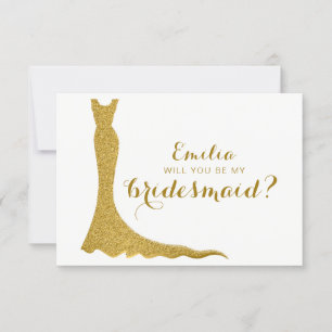 Glitterie-Brautkleid Einladung