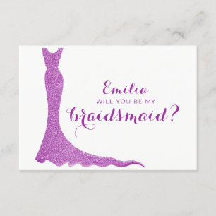 Glitterie-Brautkleid Einladung