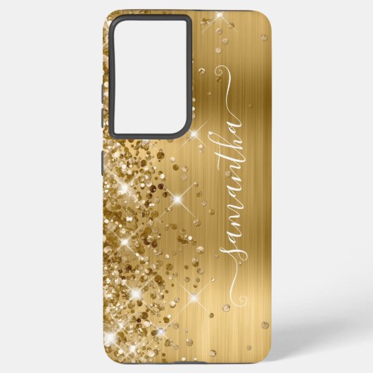 Glitterie Foil Girly Signature Samsung Galaxy Hülle (Rückseite)