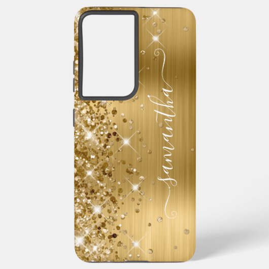Glitterie Foil Girly Signature Samsung Galaxy Hülle (Rückseite)
