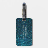 Glitterie Gepäckanhänger (Rückseite vertikal)
