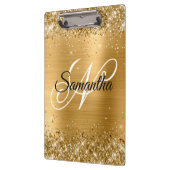 Glitterie Gold Extravagant Monogram Klemmbrett (Links)