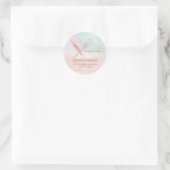 Glitterie Holograph Rolling Button & Whisk Koch Bä Runder Aufkleber (Tasche)