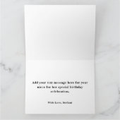 Glitterie Imitate Gold und Silber Glitzer Geburtst Karte (Innenseite)