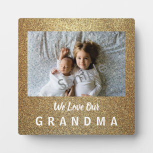 Glitterie Liebe Grandma Plaque Fotoplatte