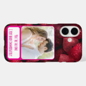Glitterie Liebe I Text Back Case-Mate iPhone Hülle (Rückseite (Horizontal))