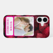 Glitterie Liebe I Text Back iPhone 16 Hülle (Rückseite (Horizontal))