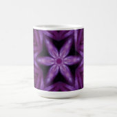 Glitterie Lila Kaleidoskop Herz Gradient Kaffeetasse (Mittel)