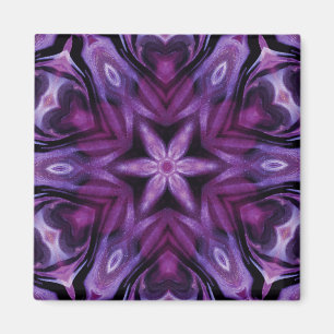 Glitterie Lila Kaleidoskop Herz Gradient Magnet