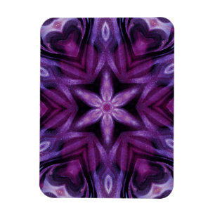 Glitterie Lila Kaleidoskop Herz Gradient Magnet