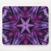 Glitterie Lila Kaleidoskop Herz Gradient Mousepad (Vorne)