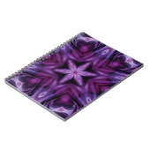 Glitterie Lila Kaleidoskop Herz Gradient Notizblock (Linke Seite)