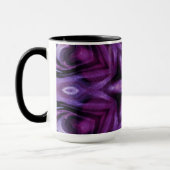 Glitterie Lila Kaleidoskop Herz Gradient Tasse (Links)