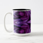Glitterie Lila Kaleidoskop Herz Gradient Zweifarbige Tasse (Links)