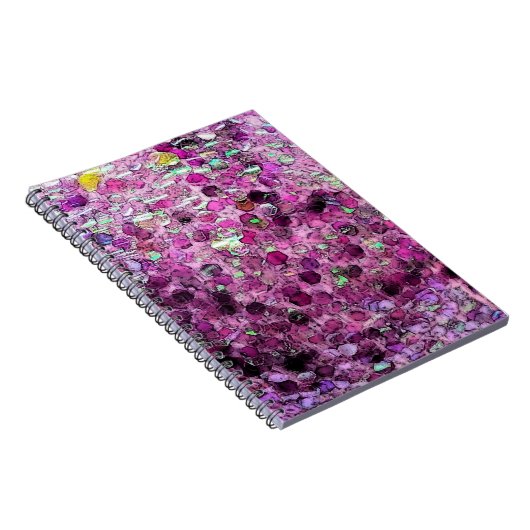 Glitterie Lila Notizblock (Rechte Seite)