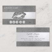 Glitterie Lip Loyalty Card, Lederlook Treuekarte (Vorne/Hinten)