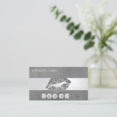 Glitterie Lip Loyalty Card, Lederlook Treuekarte (Stehend Vorderseite)