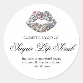 Glitterie Lips Zuckerhut Scrub Runder Aufkleber