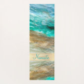 Glitterie Modernes Künstlerisches Personalisiert Yogamatte (Rückseite)