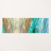 Glitterie Modernes Künstlerisches Personalisiert Yogamatte (Vorderseite (Horizontal))