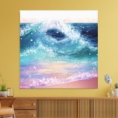 Glitterie Ocean Waves Leinwanddruck (Insitu (Wohnzimmer))