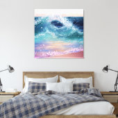 Glitterie Ocean Waves Leinwanddruck (Insitu (Schlafzimmer))