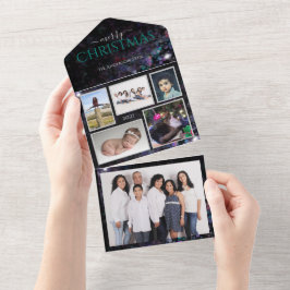Glitterie Personalisierte Fotos Weihnachtskarte All In One Einladung