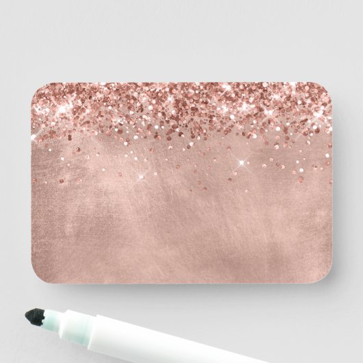 Glitterie Rose Gold Blank Namensschild (Beispiel)