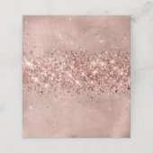 Glitterie Rose Gold Blank Platzkarte (Außenseite Aufgefaltet)