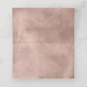 Glitterie Rose Gold Blank Platzkarte (Innenseite Aufgefaltet)