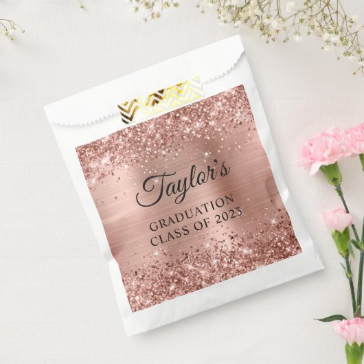 Glitterie Rose Gold Foil Abschluss Geschenktütchen (Versiegelt)