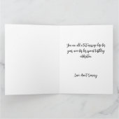 Glitterie Rose Gold Foil Big Joyeux Anniversaire Karte (Innenseite)