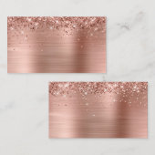 Glitterie Rose Gold Foil Blank Platzkarte (Vorne/Hinten)