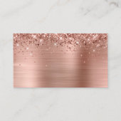 Glitterie Rose Gold Foil Blank Platzkarte (Vorderseite)