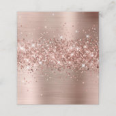 Glitterie Rose Gold Foil Blank Platzkarte (Außenseite Aufgefaltet)