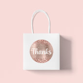 Glitterie Rose Gold Foil Blank Runder Aufkleber