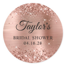 Glitterie Rose Gold Foil Brautparty