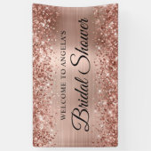 Glitterie Rose Gold Foil Brautparty Willkommen Banner (Vertikal)