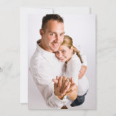 Glitterie Rose Gold Foil Foto Reserva La Fecha Einladung (Rückseite)