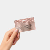 Glitterie Rose Gold Foil Logo Ausweis (Handheld)