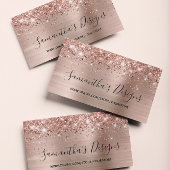 Glitterie Rose Gold Foil Online Store Visitenkarte