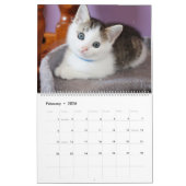 Glitterie Rose Gold Foil Signature Monogram Foto Kalender (Feb 2026)